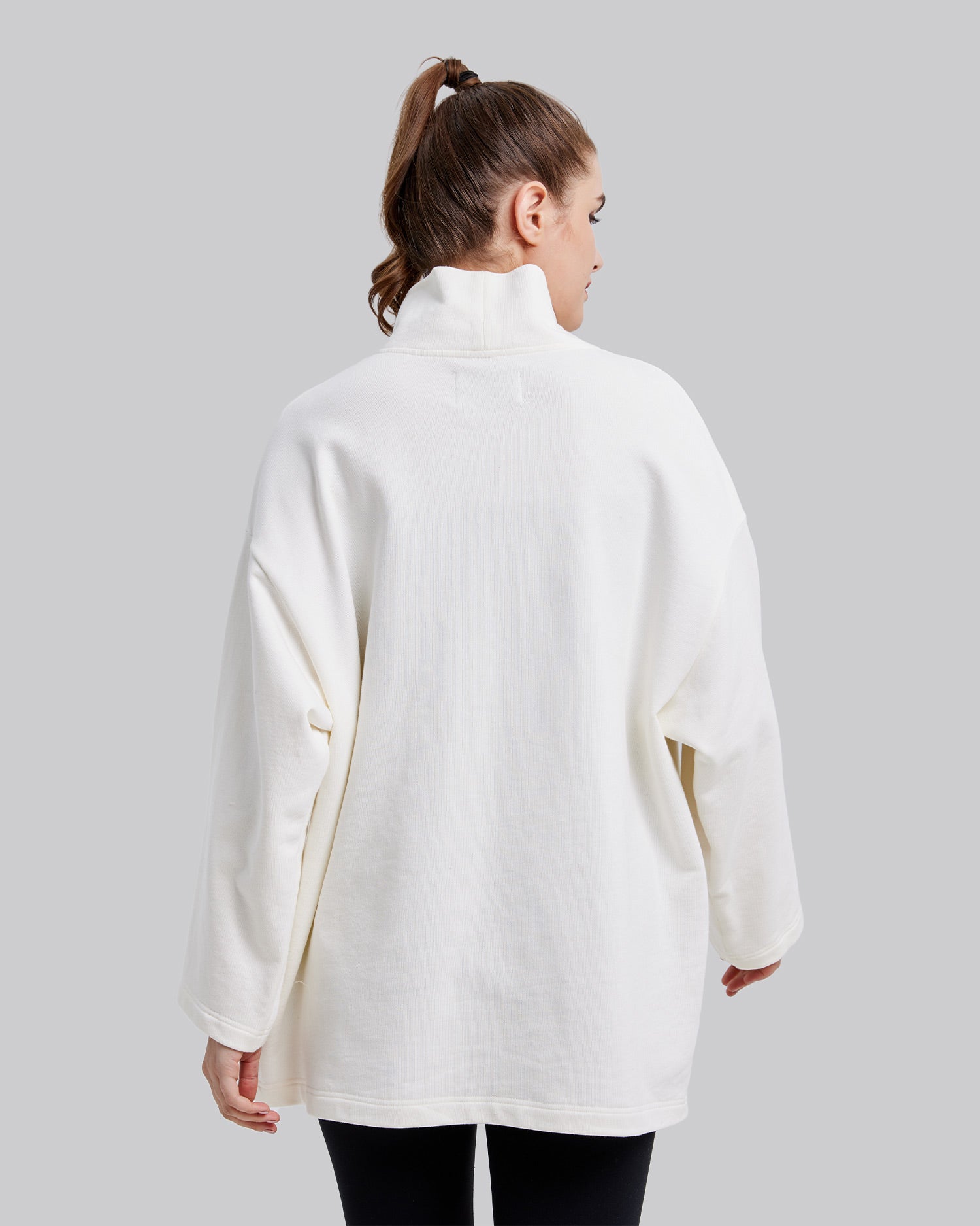 Relaxed High Neck Sweatshirt image 4