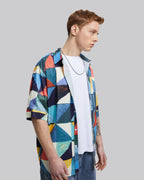 Multicolor Triangle Short Sleeve Shirt image 3