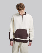 Two-Tone Half-Zip Sweatshirt image 5