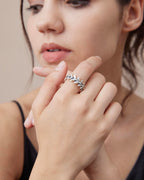 Silver Adjustable Spine Ring image 1