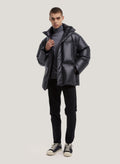 High Collar Quilted Jacket image 0