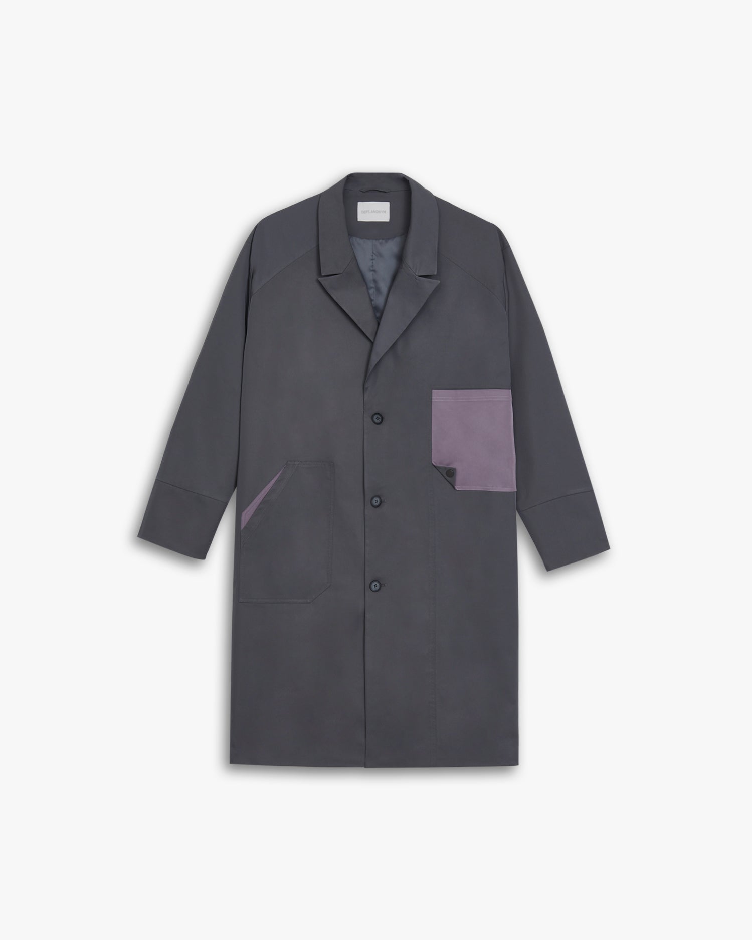 Diamond-Shape Pocket Long Coat image 0