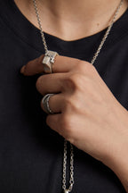 Silver Molten Ring image 2