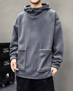High Neck Half-Zip Pullover - Fossil, XXL image