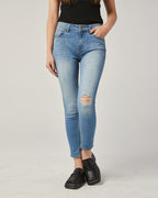 Blue Ripped Jeans - Blue, L image