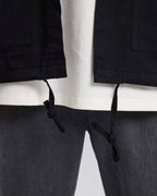 All-Cotton Black Overshirt image 3