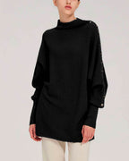 Button-Sleeve Cashmere Sweater - Grey, XS image