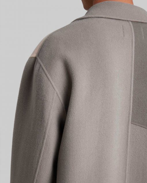 1 ×Paneled Cashmere Coat image 5