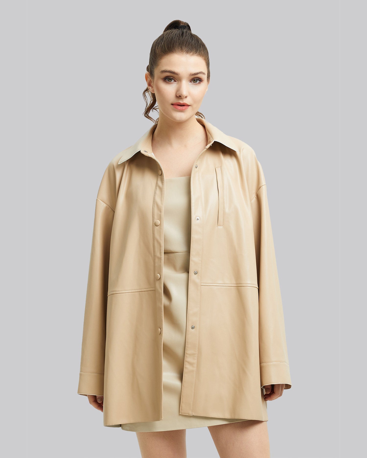 Pristine Faux-Leather Jacket image 1