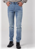 Men's Retro Stretch Boot Cut Jeans - Blue, XS image