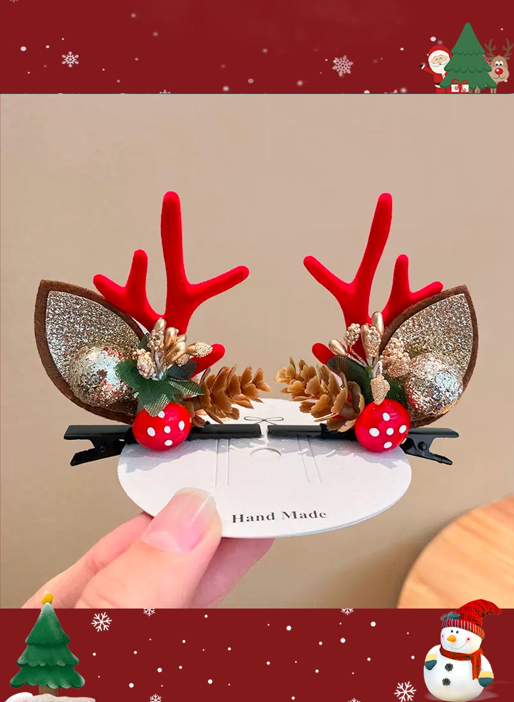 Special Christmas moose headdress - Fire Brick, OS image