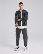 Intricate Pattern Overshirt - Black, S image