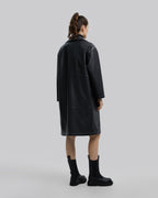 Faux-Leather Long Coat image 4