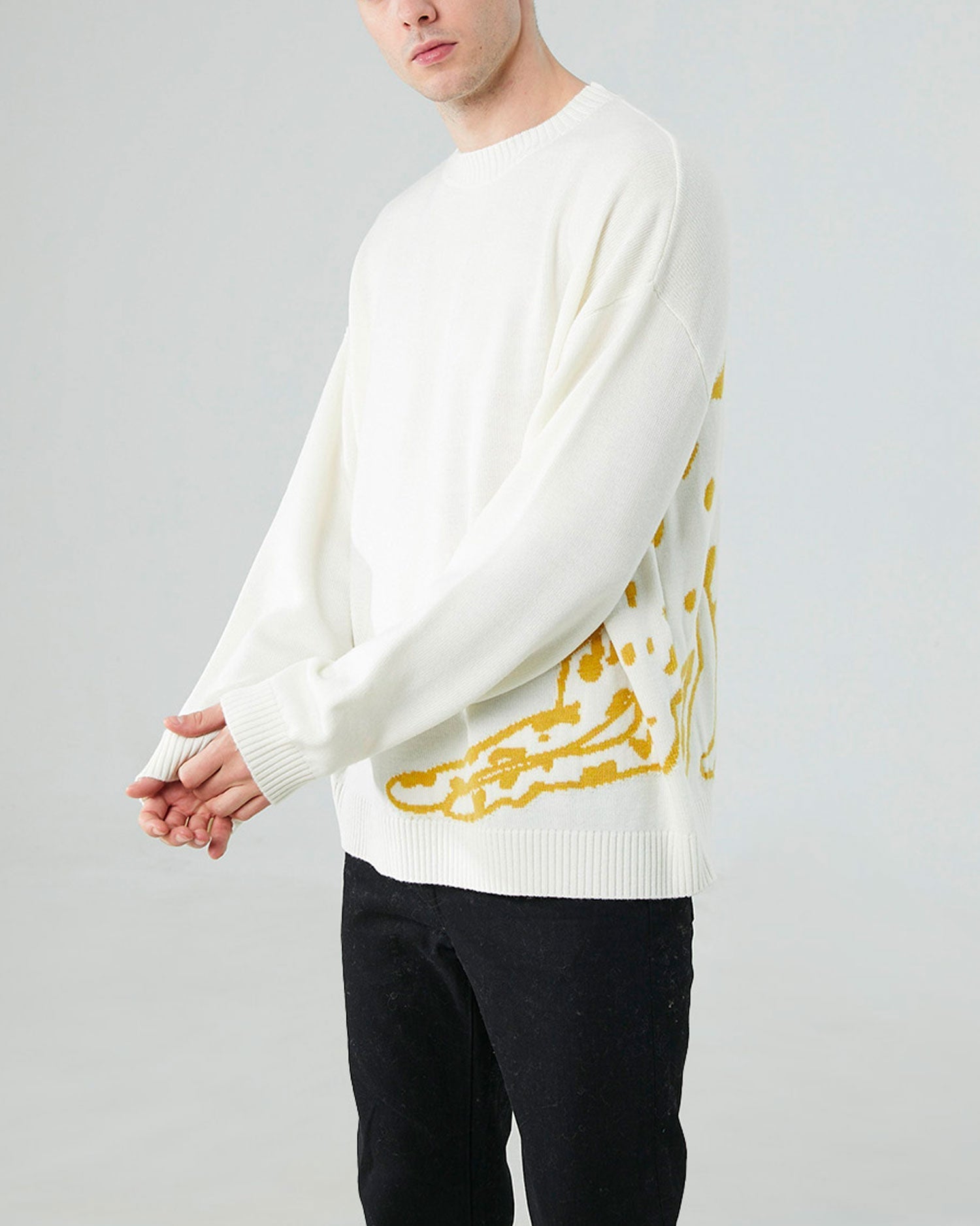 Pure Wool Print Sweater image 2