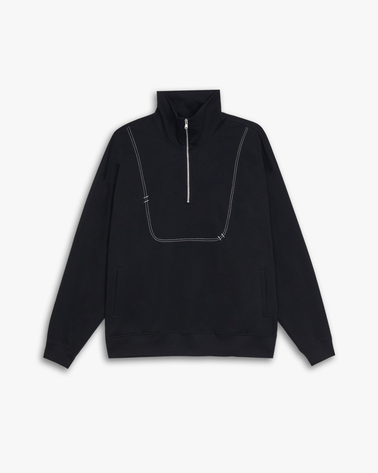 Half-Zip High Neck Sweatshirt image 0