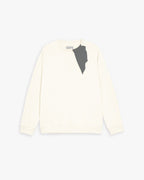 Plain Deconstruct Sweatshirt - Beige, L image