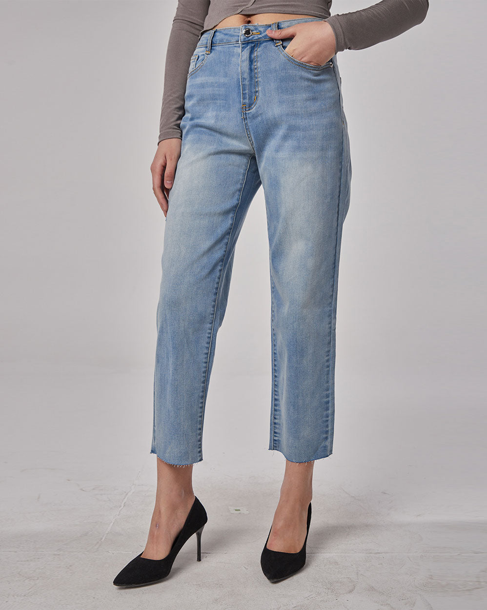 Women's Classic Loose Jeans - Blue, XL image