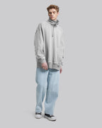 Half-Zip Relaxed Fit Sweatshirt - Grey Mix, L image