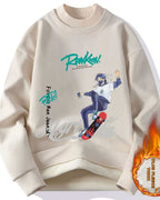 Layered Neck Cotton Pullover image 0