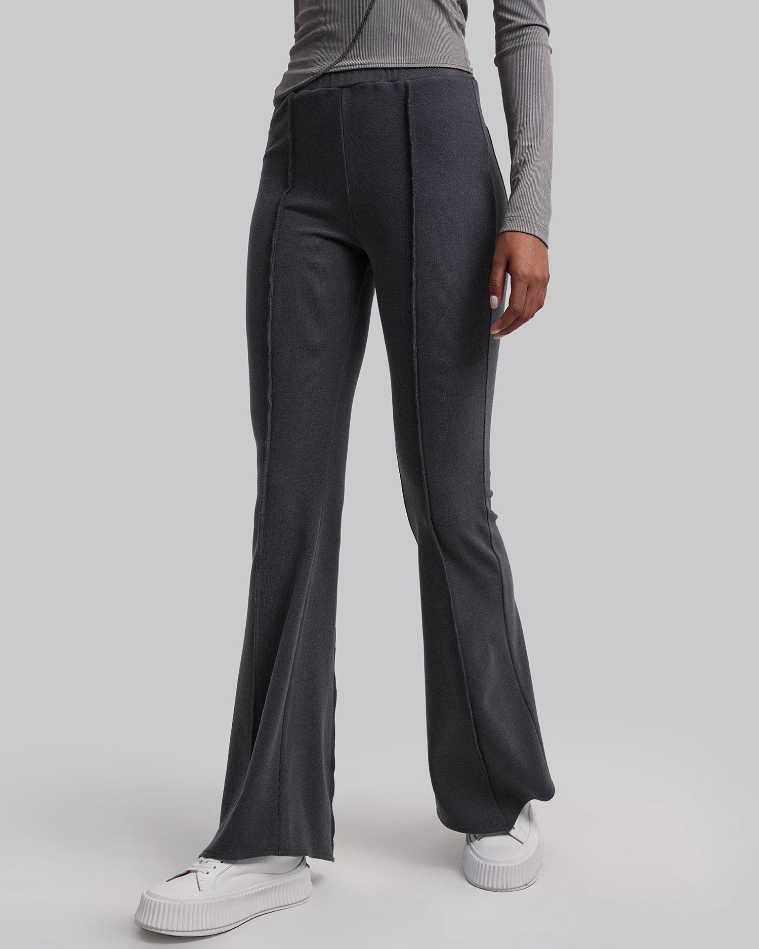Cotton Flares in Grey image 1