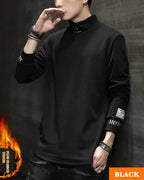 High Neck Half-Zip Pullover - Midnight Black, L image