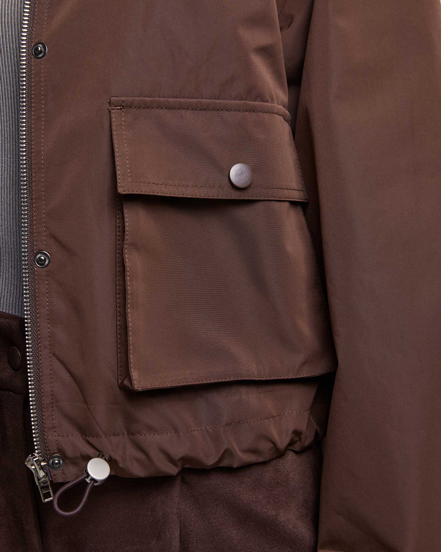 Brown Cropped Blazer image 5