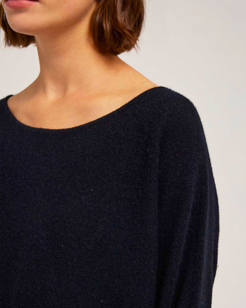 Boatneck Casual Cashmere Sweater image 5