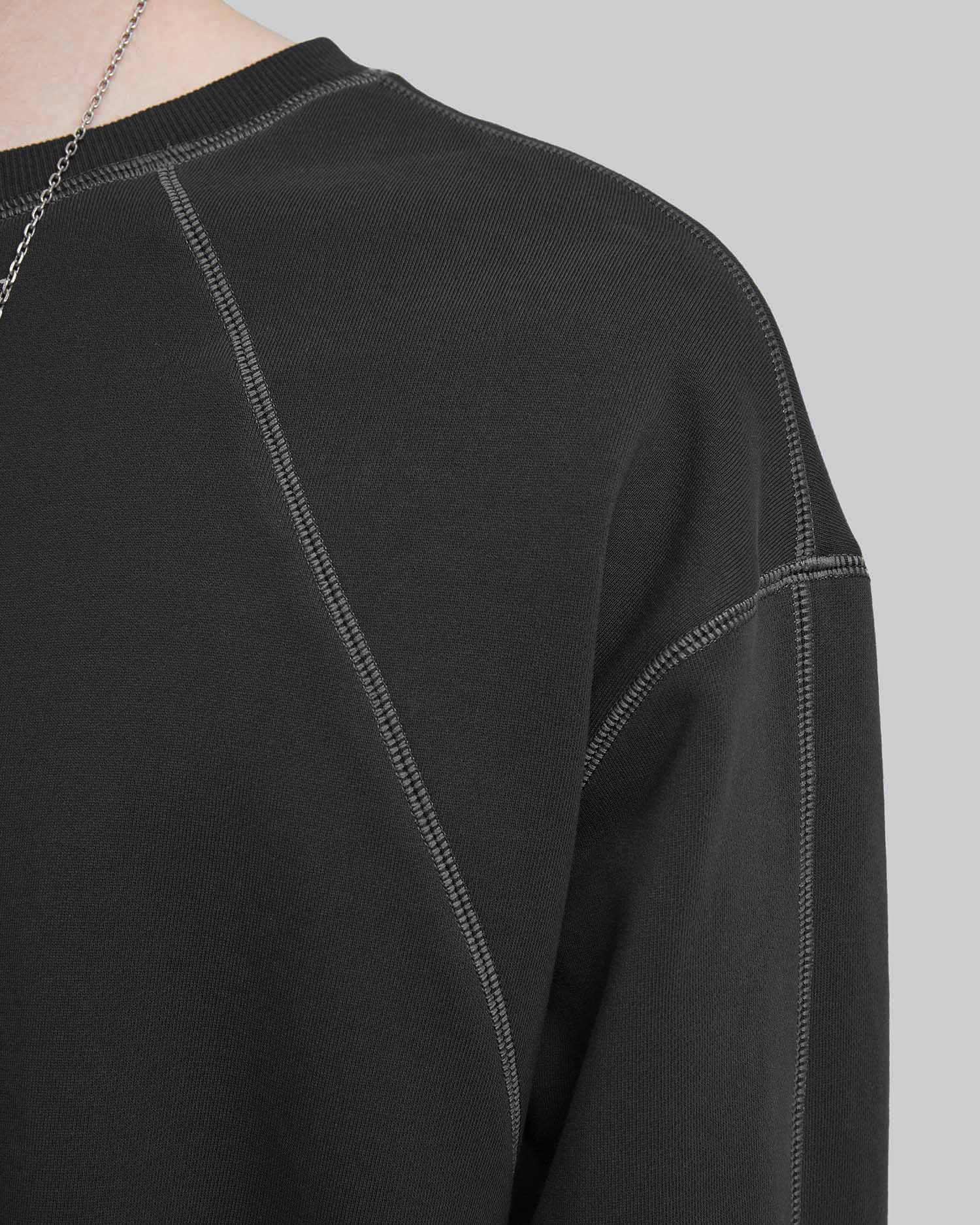 Exposed Paneling Seam Sweatshirt image 5