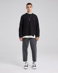 Wool-Cashmere Woven Detail Sweater image 2