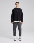 Wool-Cashmere Woven Detail Sweater image 2