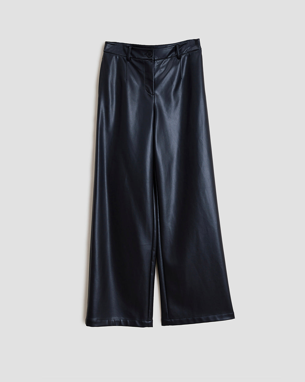 PU Leather Straight Pants image 0