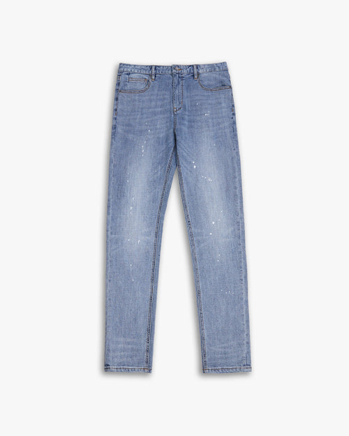 1 ×Blue Paint Splash Jeans image 0