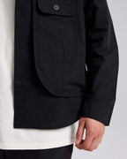 All-Black Cotton Overshirt image 4