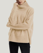 Turtleneck Wool-Yak Blend Sweater - Ivory, XXXL image