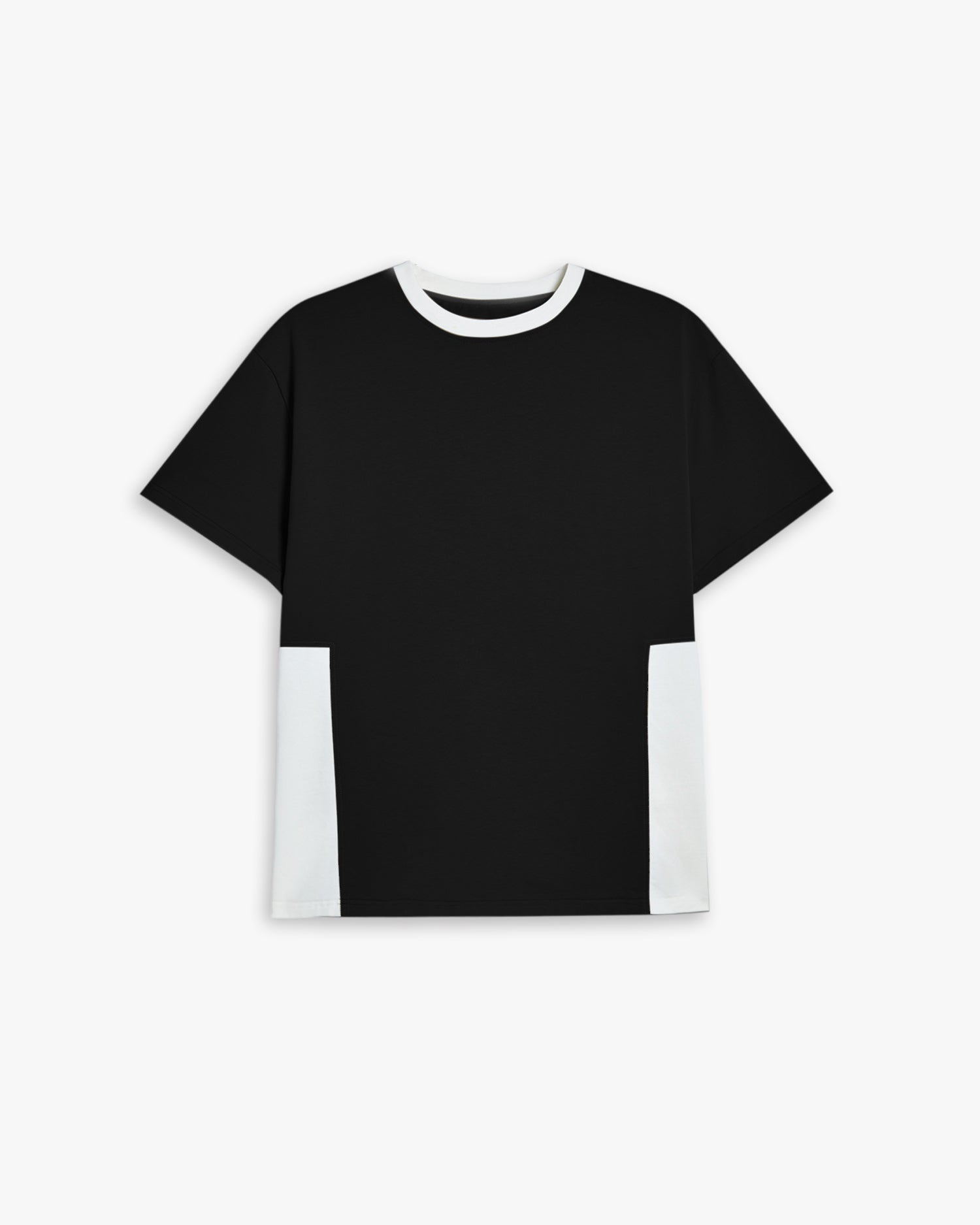 Two-Tone Patchworks T-Shirt - Black, S image