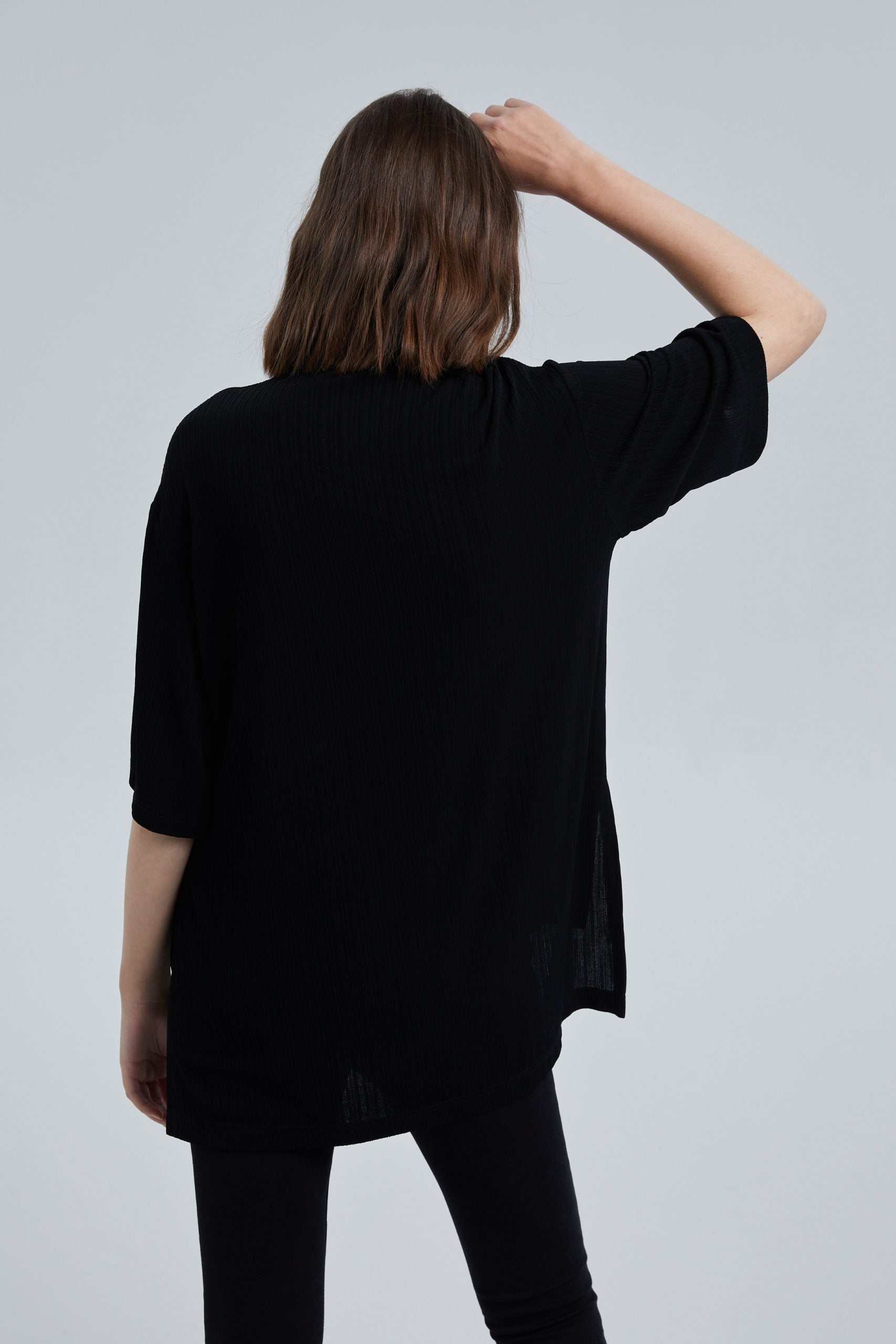 High-Low Hem Short Sleeve Top image 5