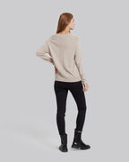 Round-Neck Camel Hair Wool Blend Sweater image 3