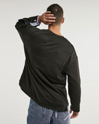 Oversized Crewneck Patchwork Sweatshirt image 5