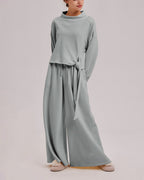 Side Tie Comfy Set - Blossom Blue, S image