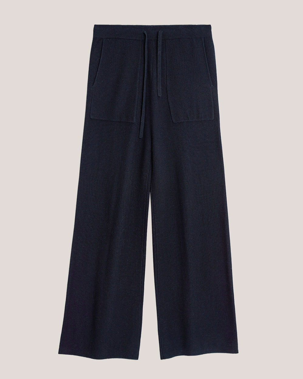 100% Cashmere Wide Leg Trouser With Pocket image 4