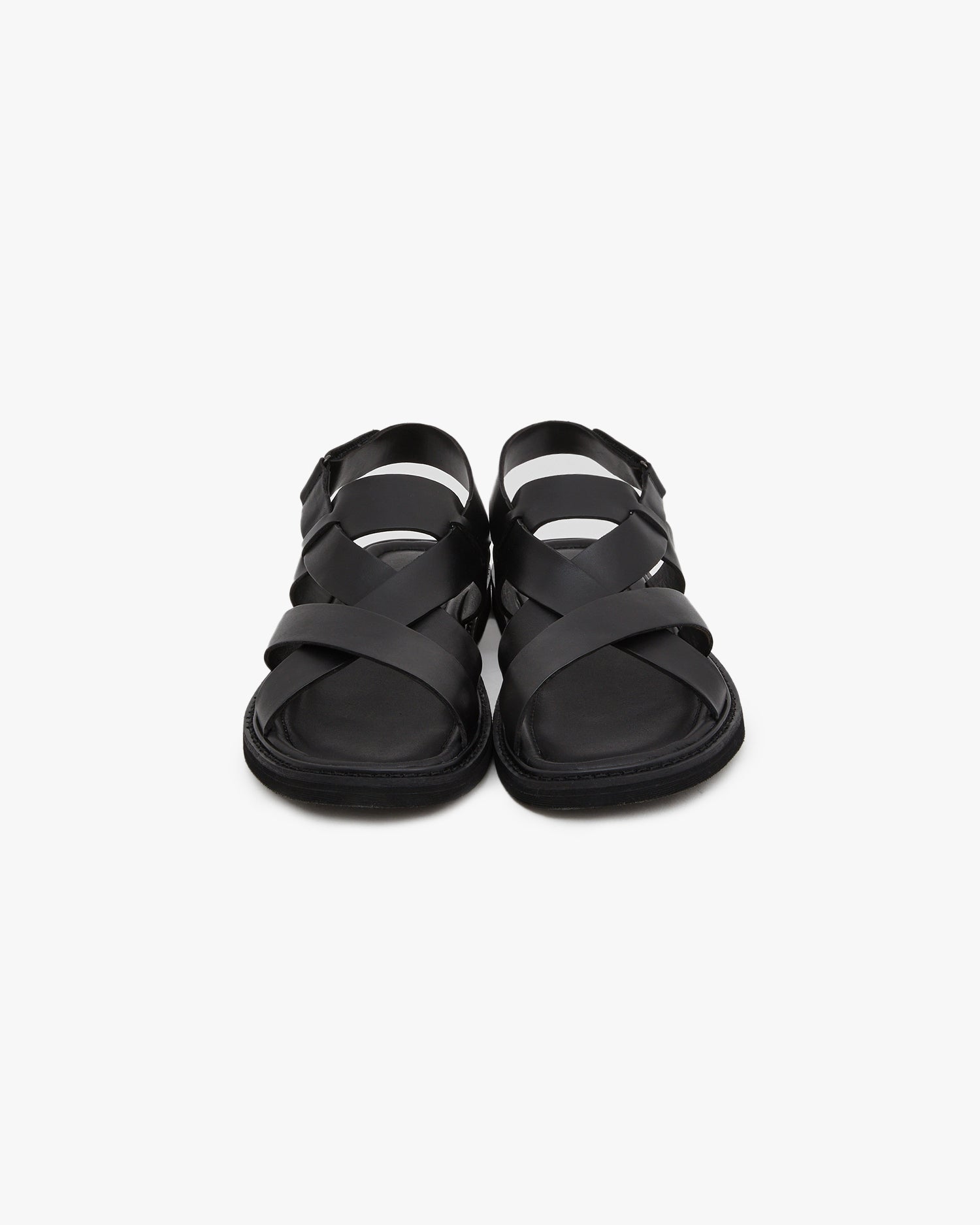 Black Leather Sandals image 4