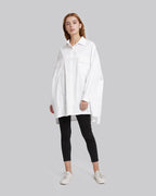 Stereo Stripe Pattern Shirt - White, S image
