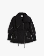 Reflective Large Collar Puffer Jacket image 0