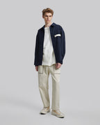 Unique Pocket Outer-Shirt - Dark Blue, M image
