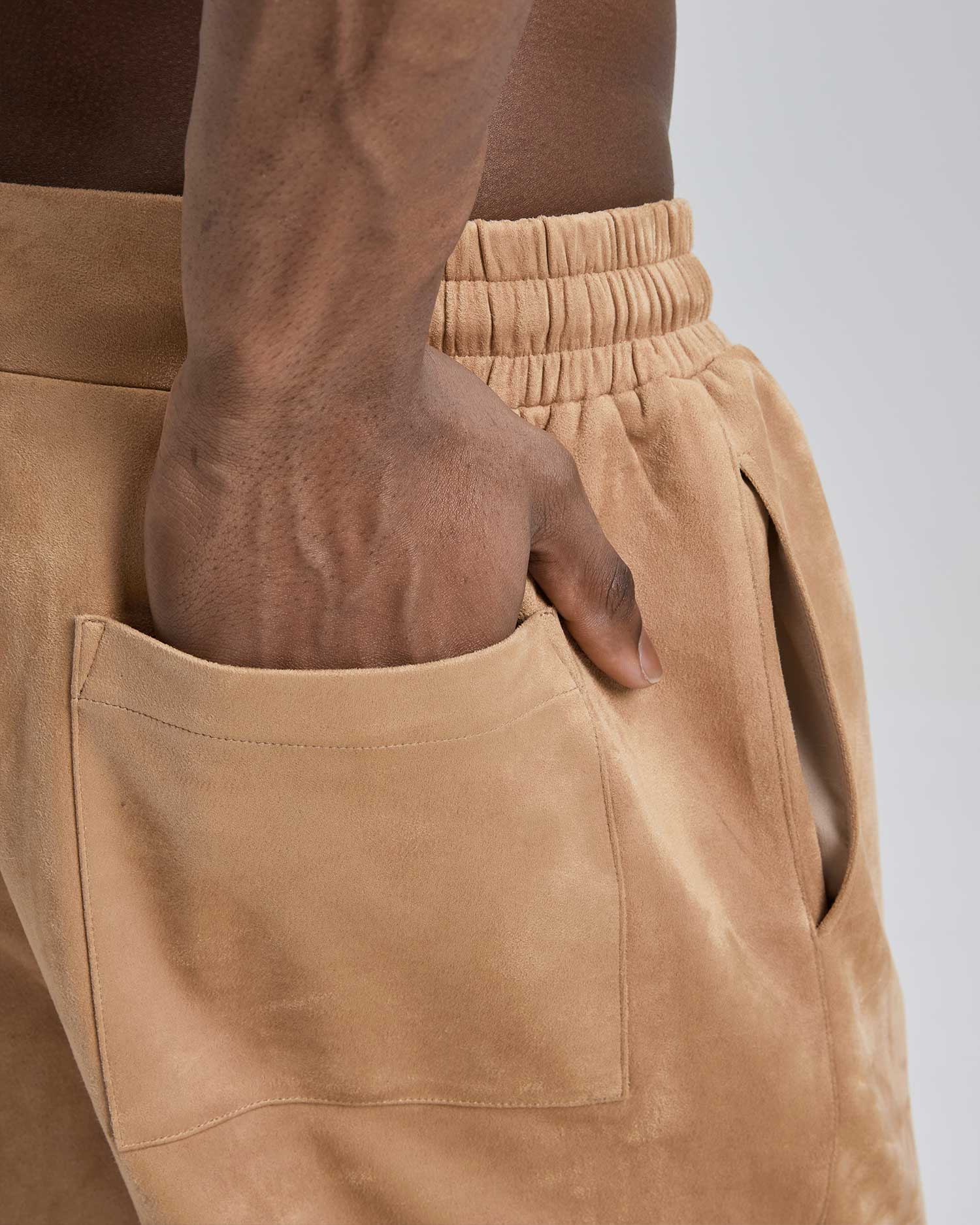 Straight Leg Suede Pants image 6
