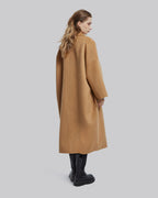 Long Wool Coat with Ribbons image 3