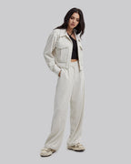 Cropped Corduroy Jacket - Cream, XS image