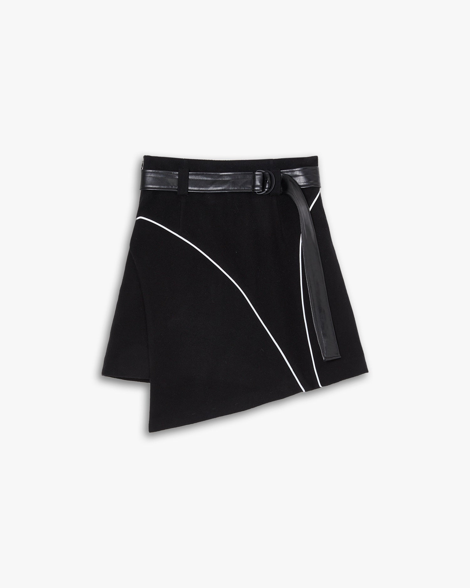 Belted Asymmetric Short Skirt image 0