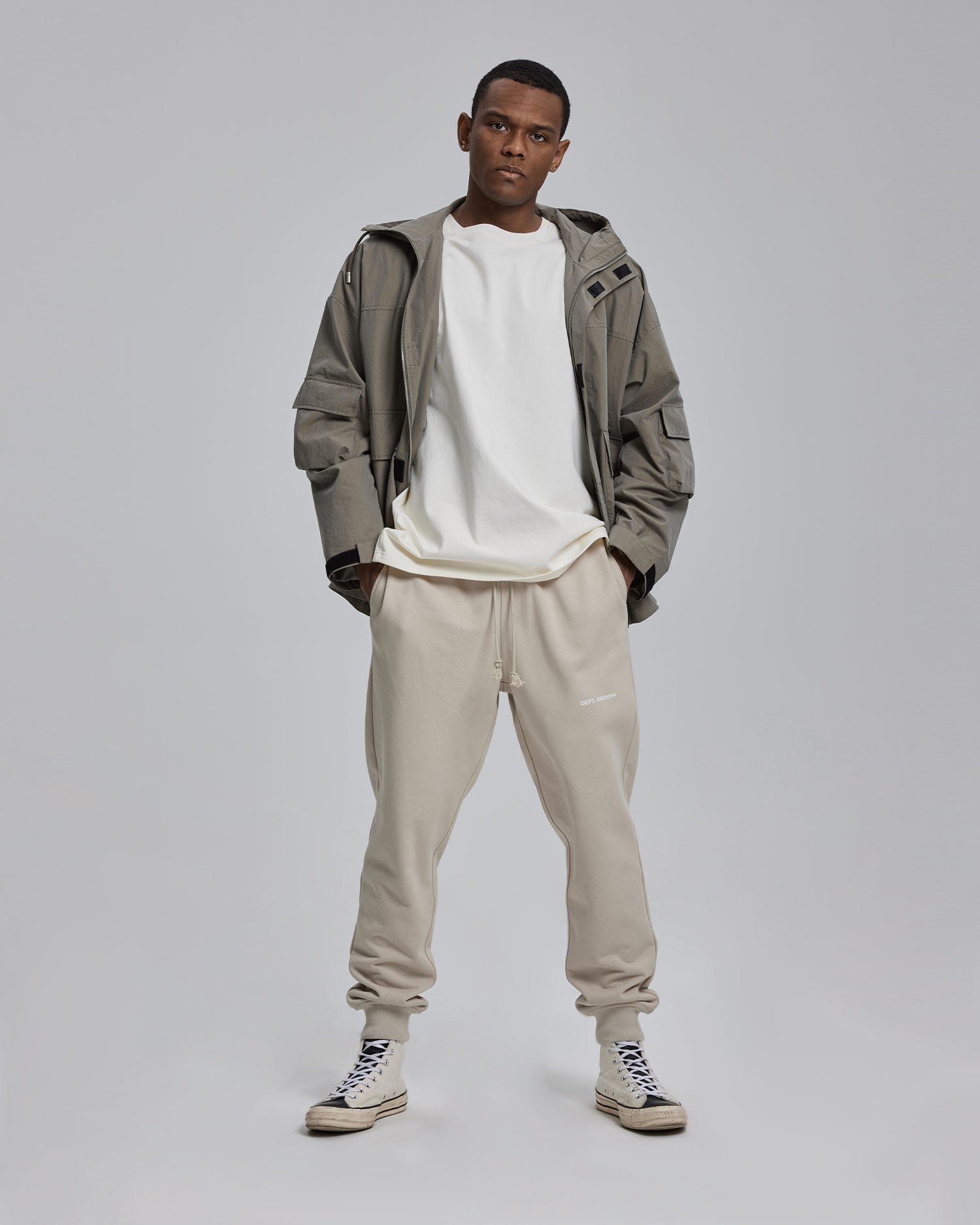 Thick Comfy Joggers - Greige, L image