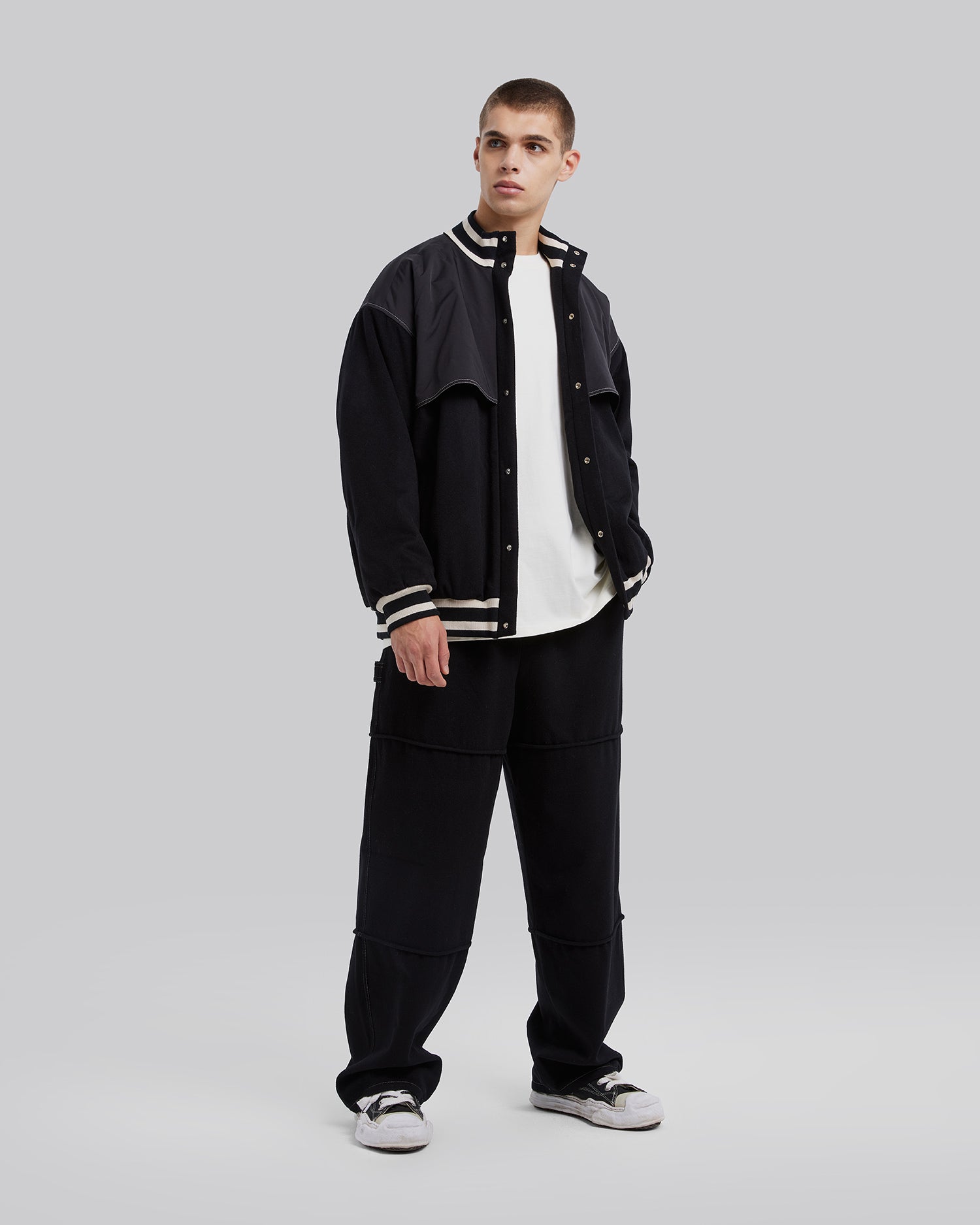 Insulated Baseball Jacket - Black, S image